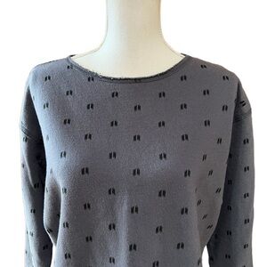 NATURAL BY KNOWN SUPPLY WOMENS OVERSIZED CROP SWEATSHIRT SIZE XS